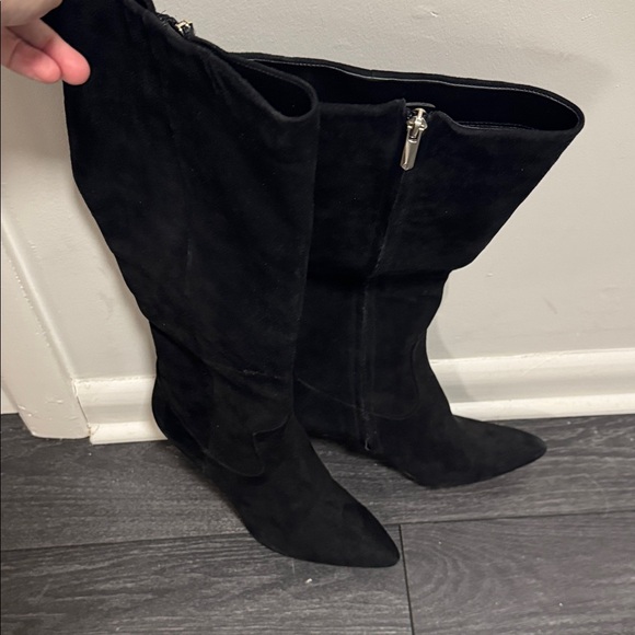 Sam Edelman Uma Knee High Black Suede Boots. 9.5  New! Never Worn. - Picture 2 of 8